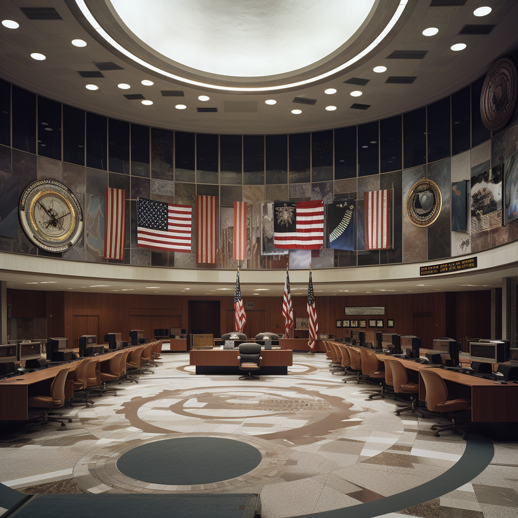 Inside of governmental space agency